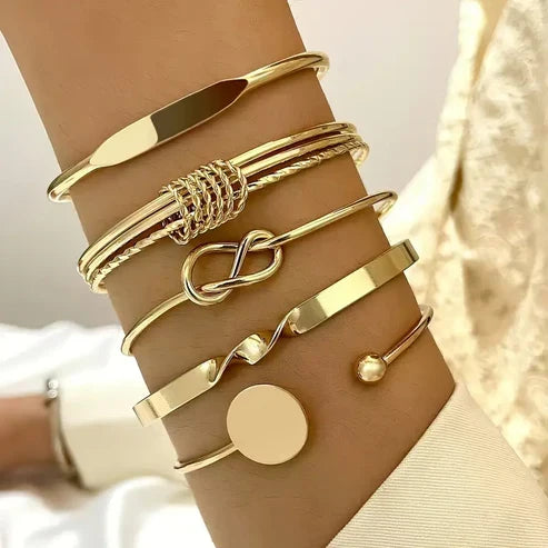 Knotted Elegance Bracelet Set